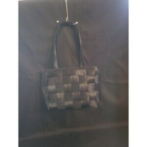 HARVEYS ORIGINAL SEATBELT SHOULDER BAG HANDBAG PURSE TOTE Black 11.5" X 9.5" X 4